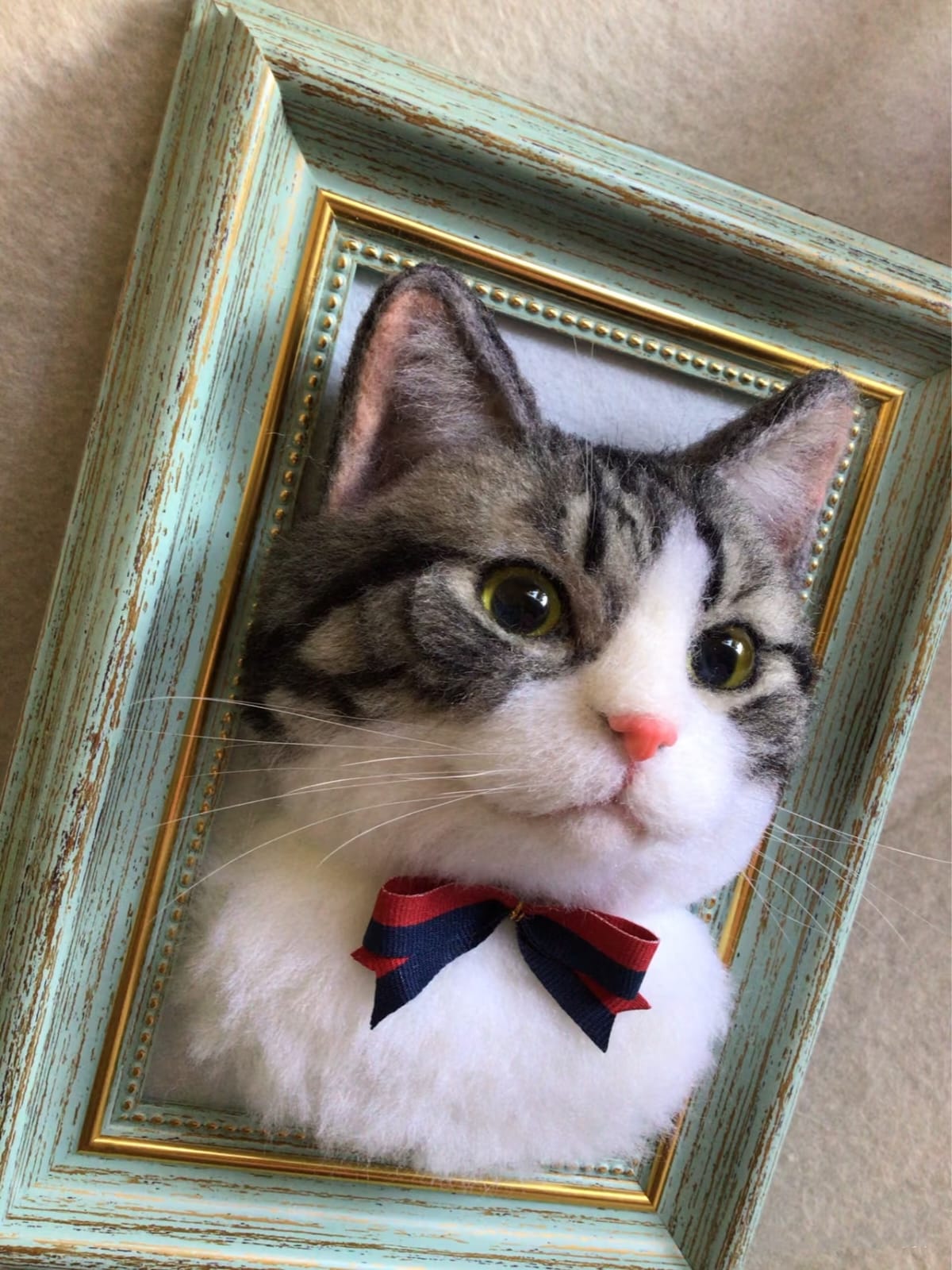 Mini Framed pet portrait-Cat